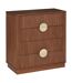 Commode 4 tiroirs effet noyer WANY - Marron-1