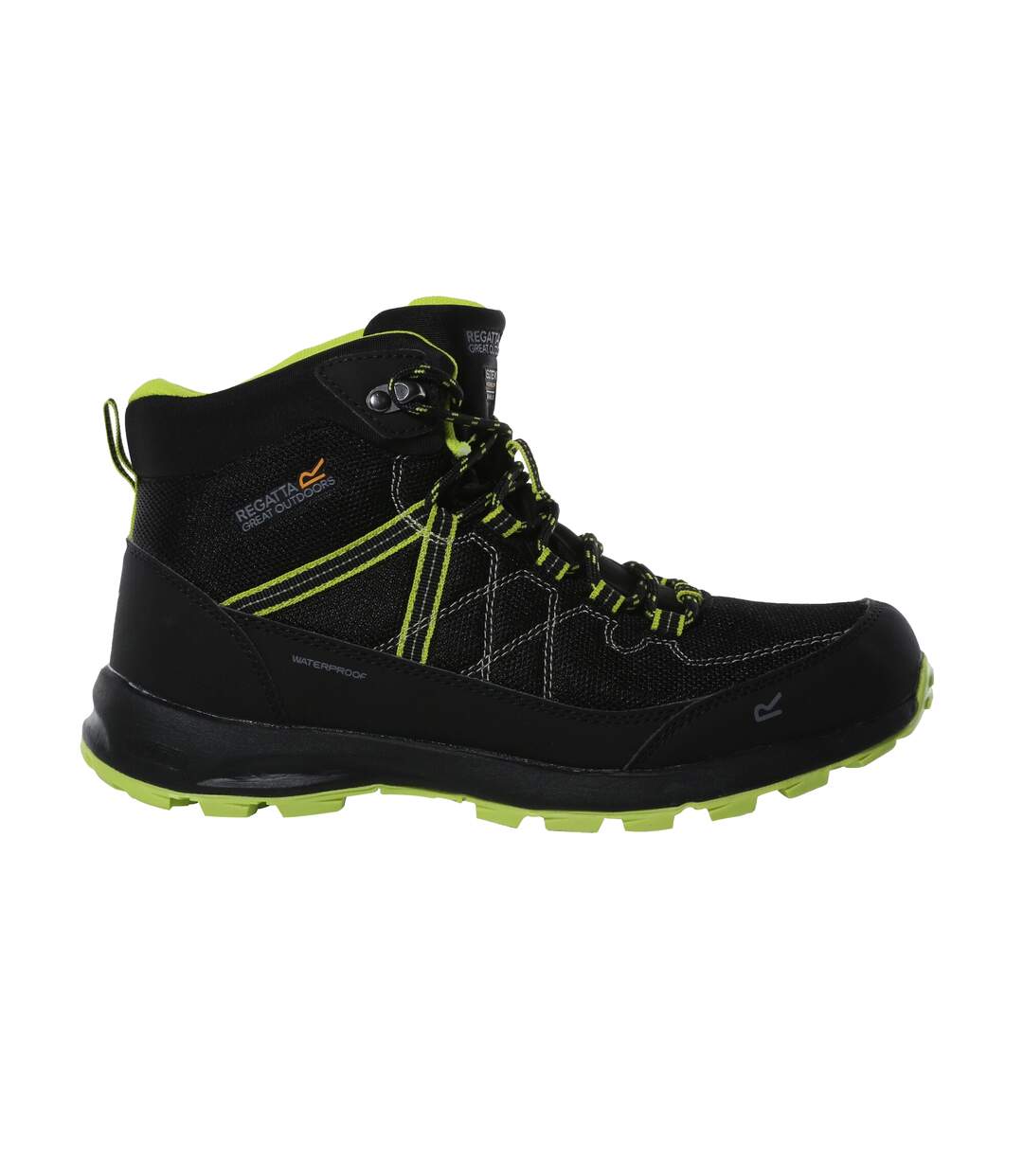 Bottines De Marche Samaris Lite Homme Noir Vert Néon Regatta-3