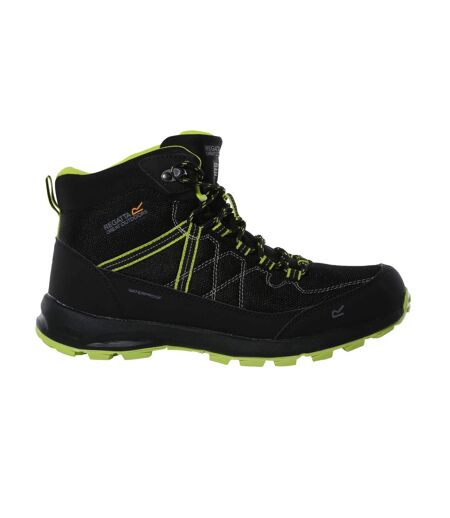 Bottines De Marche Samaris Lite Homme Noir Vert Néon Regatta