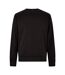 Unisex adult pique regular sweatshirt black Kustom Kit-1