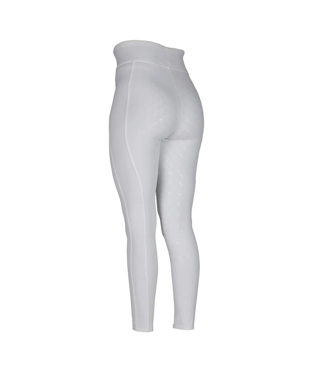 Womens/ladies Eltar Horse Riding Tights White Aubrion-2