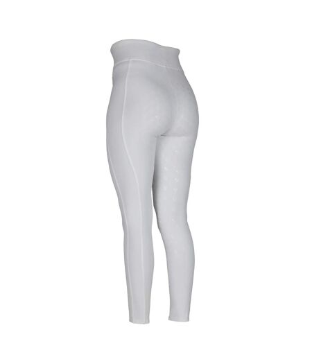 Womens/ladies Eltar Horse Riding Tights White Aubrion
