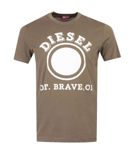 Mens 1976 Varsity Logo T-shirt Ivy Green Diesel