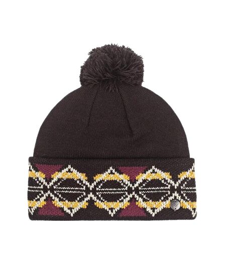 Bonnet à pompon noir femme roxy lizzie