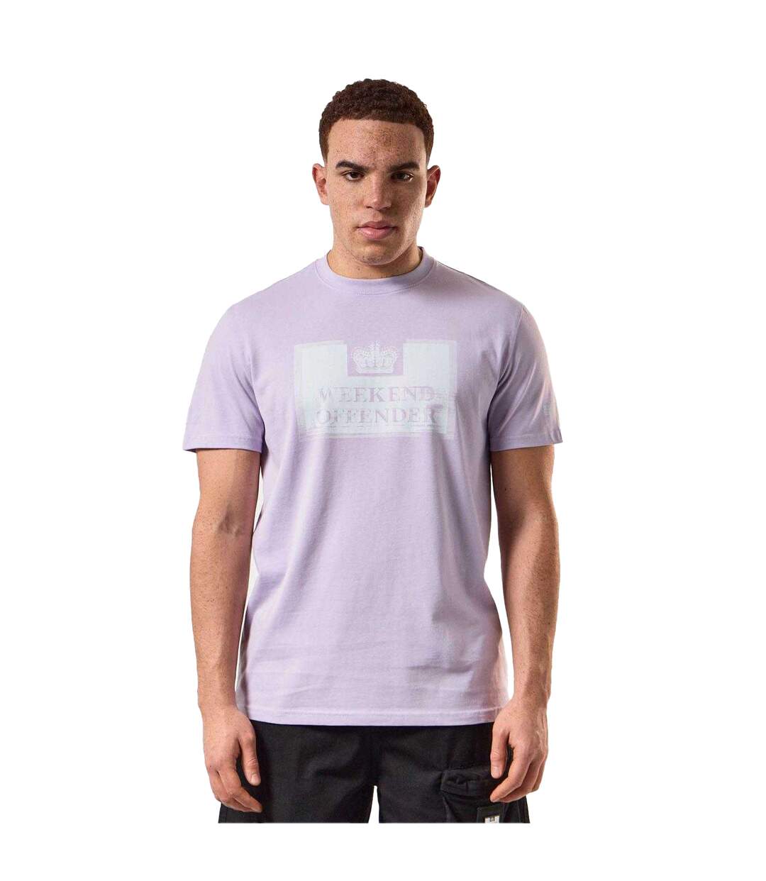 T-shirt Style Graphique Bonpensiero Homme Violet Weekend Offender-1