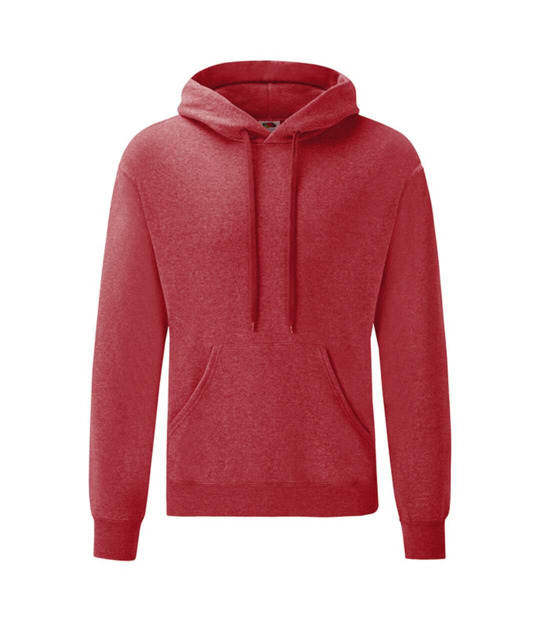 Sweat À Capuche Classic Adulte Rouge Chiné Fruit Of The Loom-1