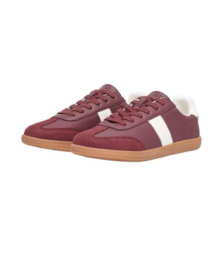 Baskets Amber Femme Bordeaux Crème Only