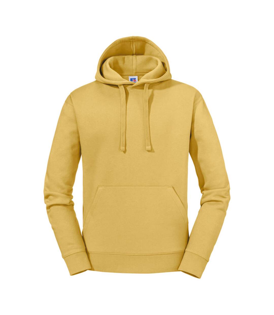Mens Authentic Hoodie Mustard Russell-1