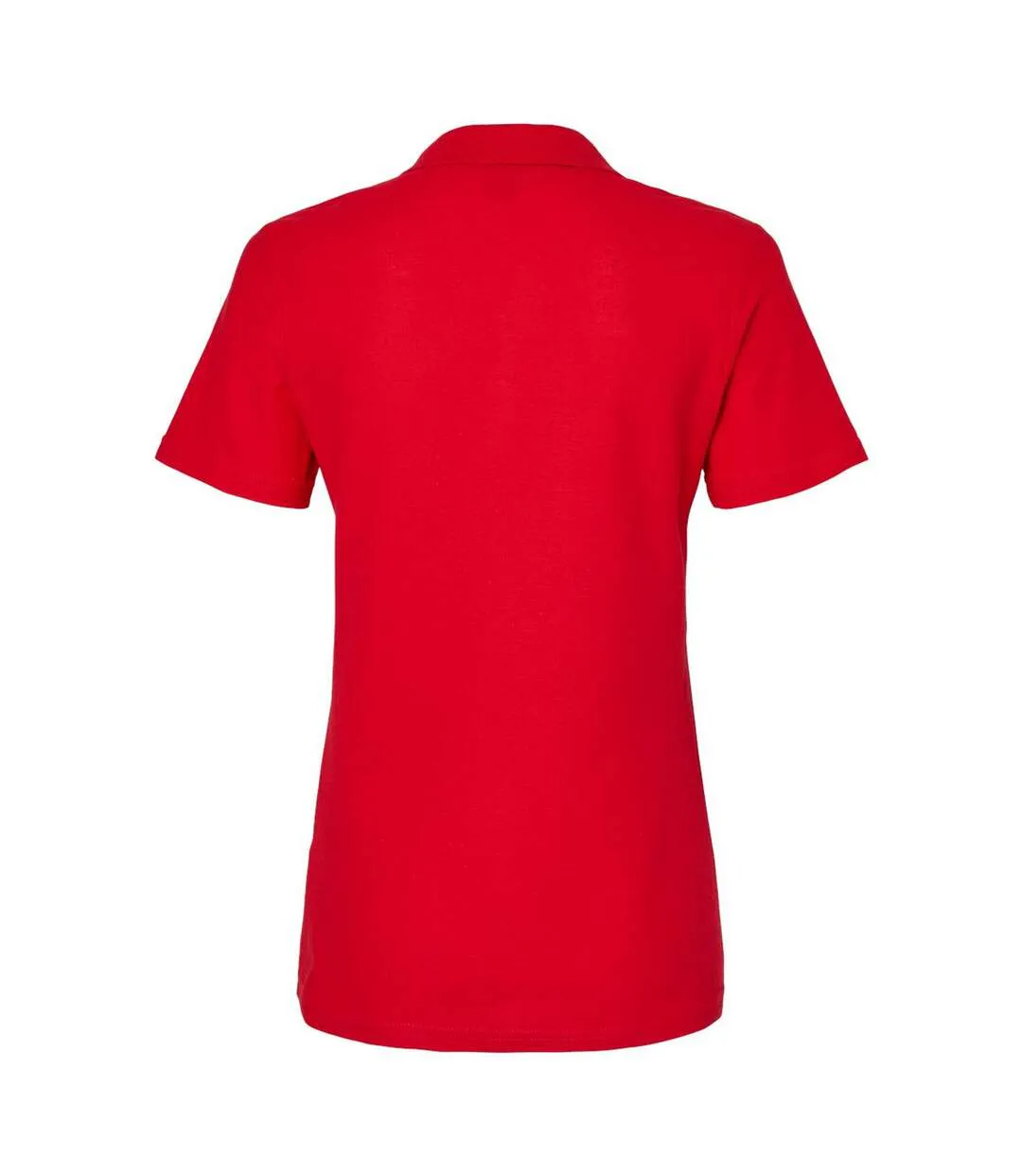 Womens/ladies Pique Soft Touch Polo Shirt Cherry Red Gildan-2
