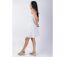Robe courte tendance MAURINE blanche doublée Coton Du Monde-3
