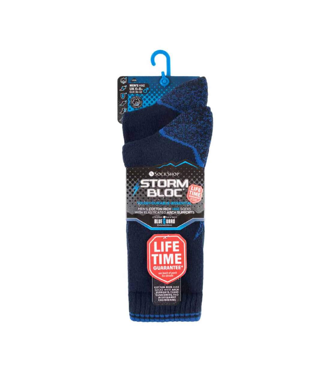 2 Pr Chaussettes Randonnée Homme Renforcée Coton-2