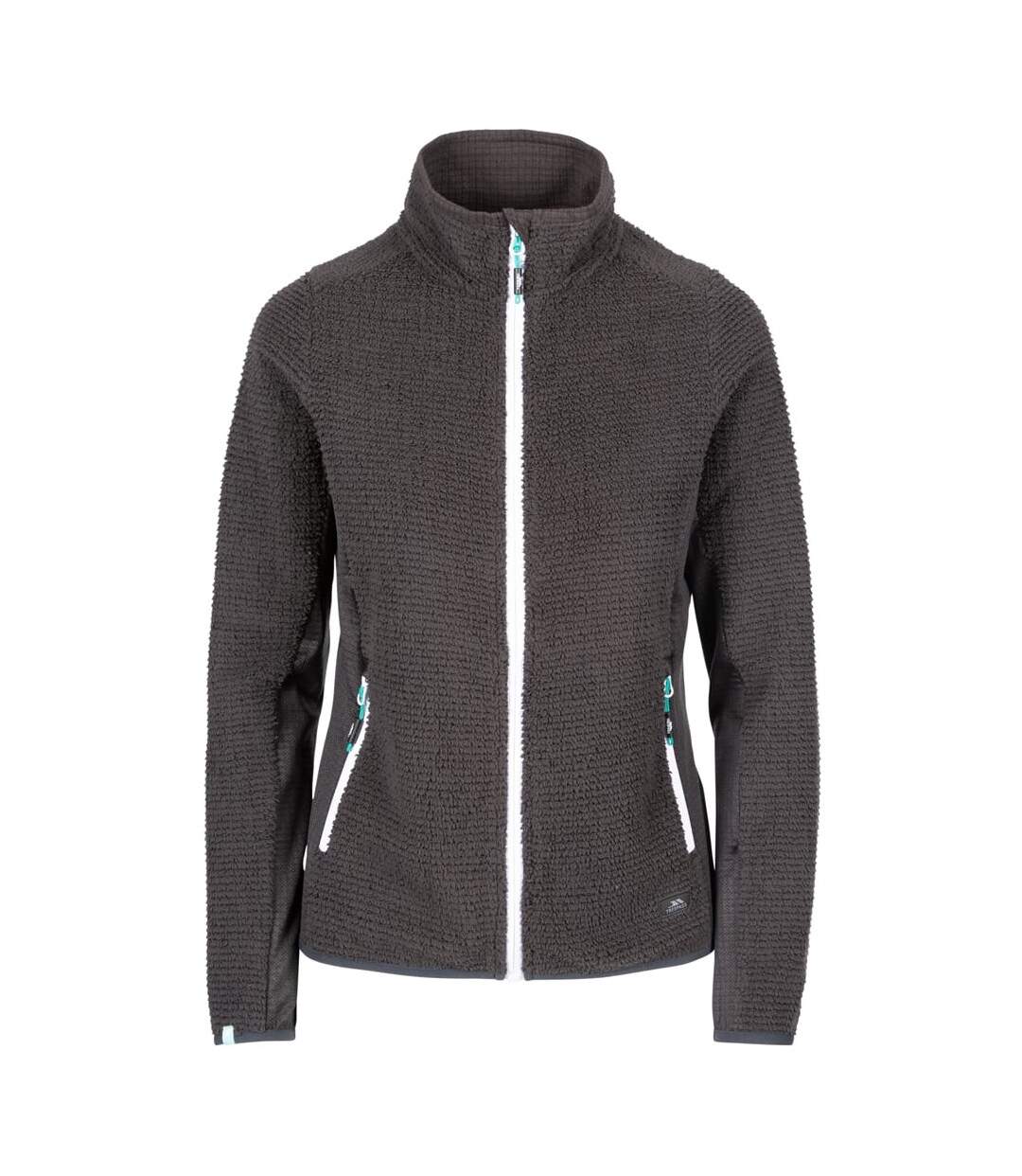 Veste Polaire Liggins Femme Noir Chiné Trespass-1