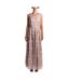 Robe De Chambre Sans Manches Motif/style Longue Femme Chair Rose Clair True Decadence-1