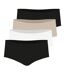 Lot de 4 shortys femme Eco Pack Basic Athena-1