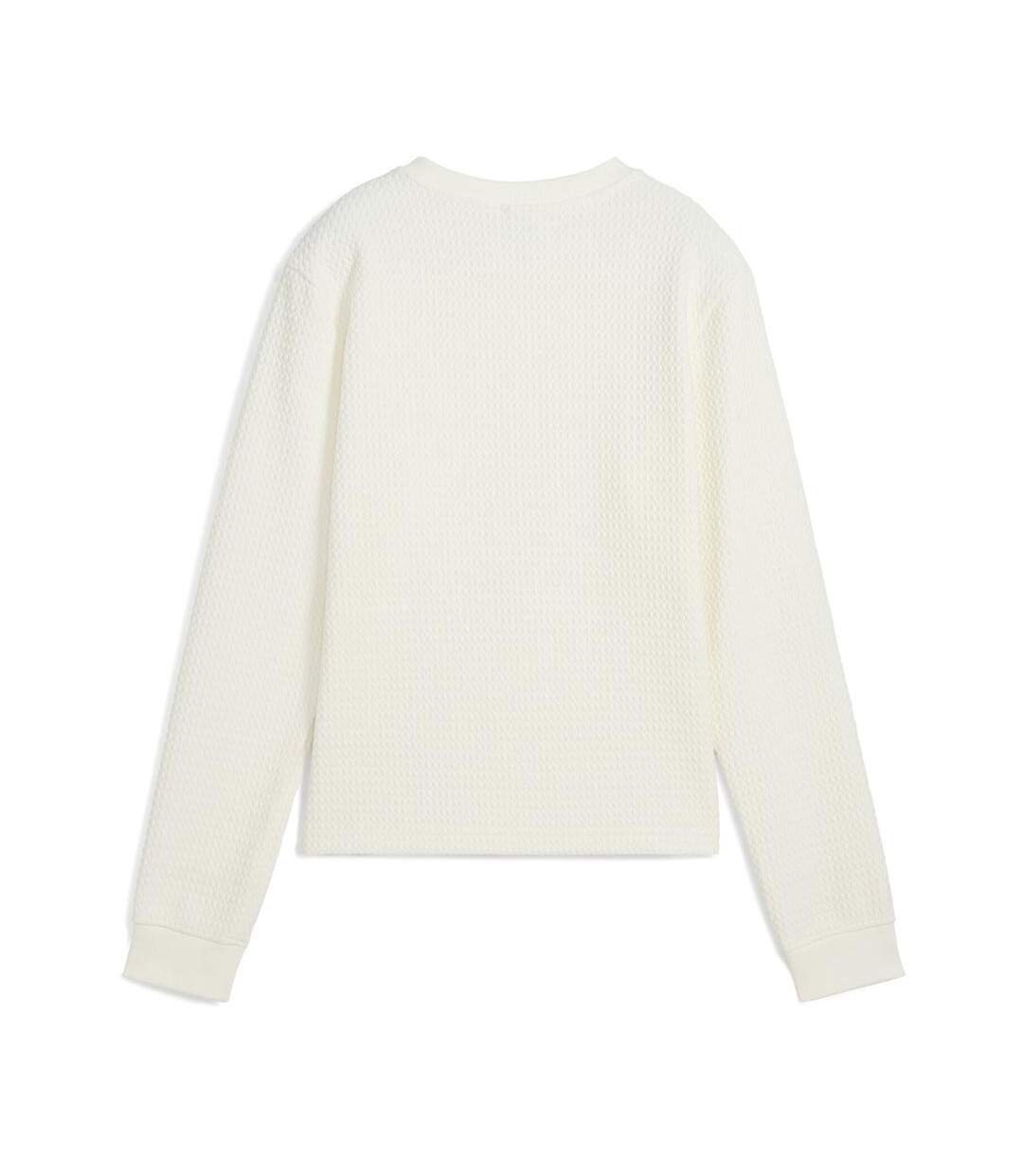 Pull blanc femme puma boulder-2