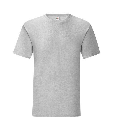 T-shirt Iconic Homme Gris Chiné Fruit Of The Loom