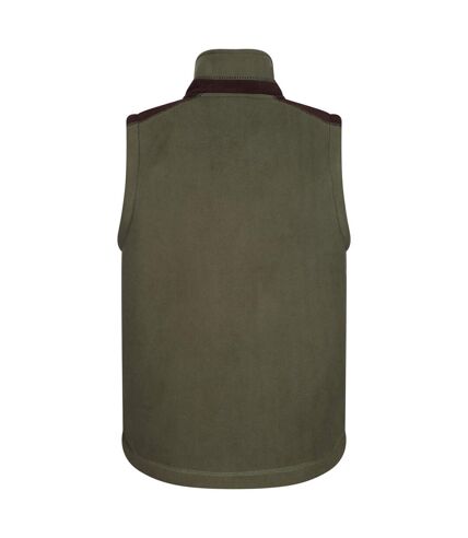 Mens faversham fleece body warmer dark khaki Regatta