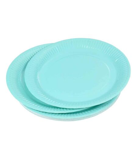 Lot de 20 Assiettes en Carton Vitamine 23cm Menthe