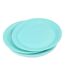 Lot de 20 Assiettes en Carton Vitamine 23cm Menthe-1