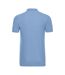 Mens stretch polo shirt sky Russell