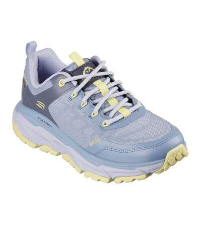 Womens/ladies d´lux journey marigold trainers blue/yellow Skechers