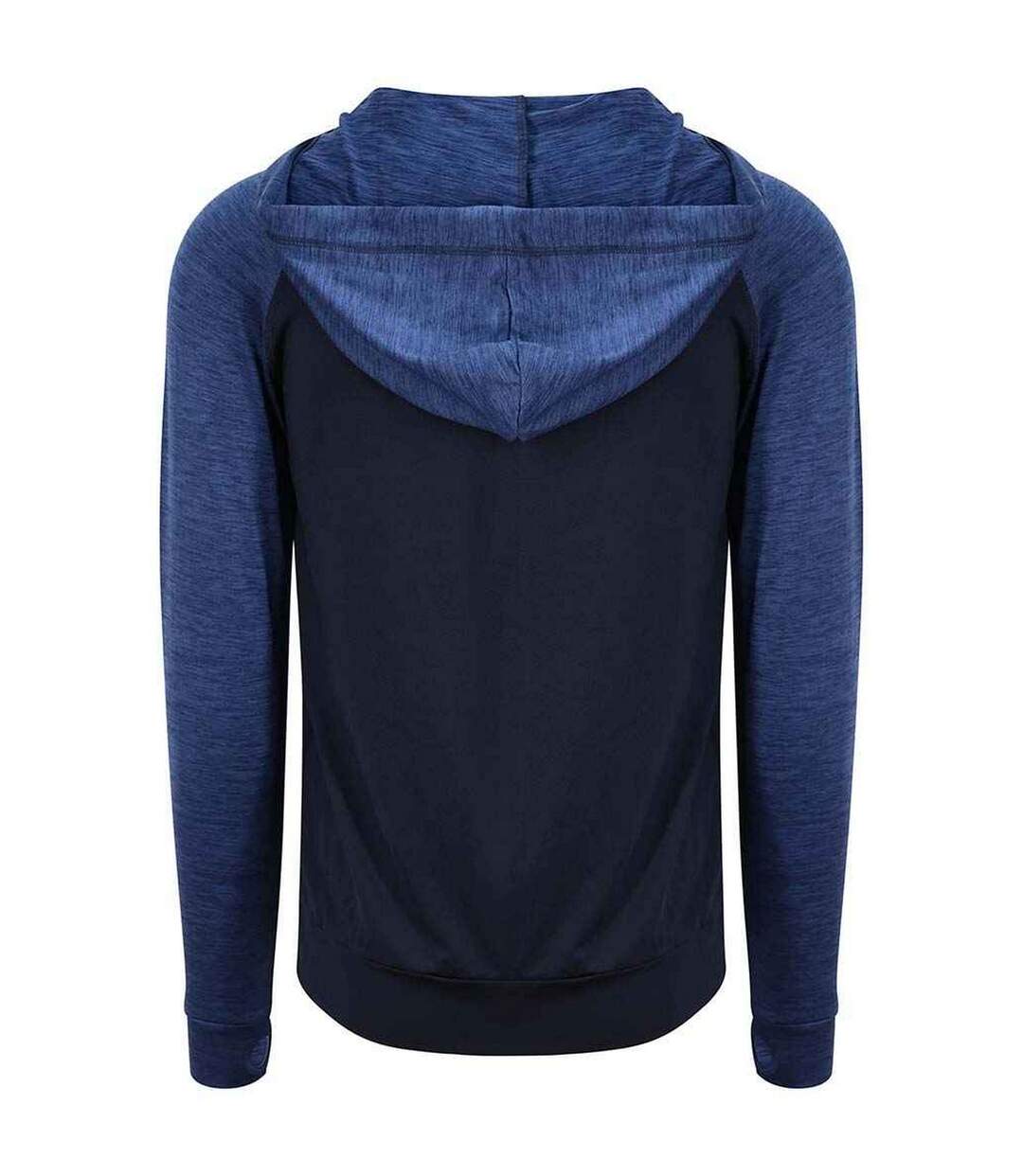 Veste à capuche homme bleu marine chiné AWDis Cool