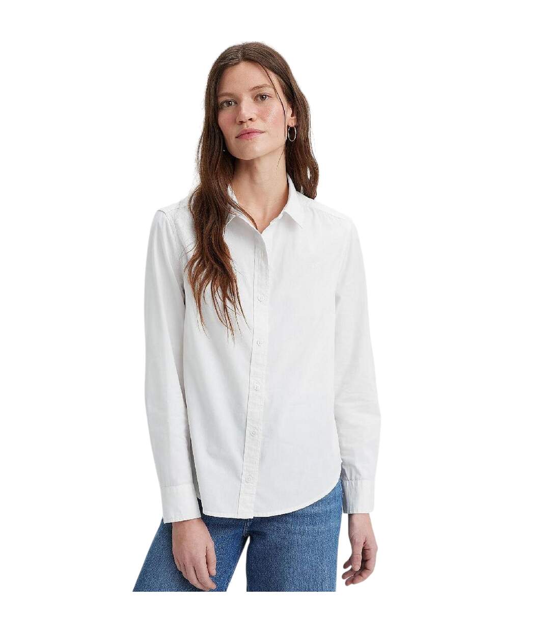 Chemise Manches Longues Femme Blanc Vif Levis-4