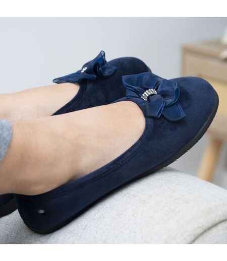 Isotoner Chaussons Ballerines femme souples, ultra confortables et légers, confort technologie everywear