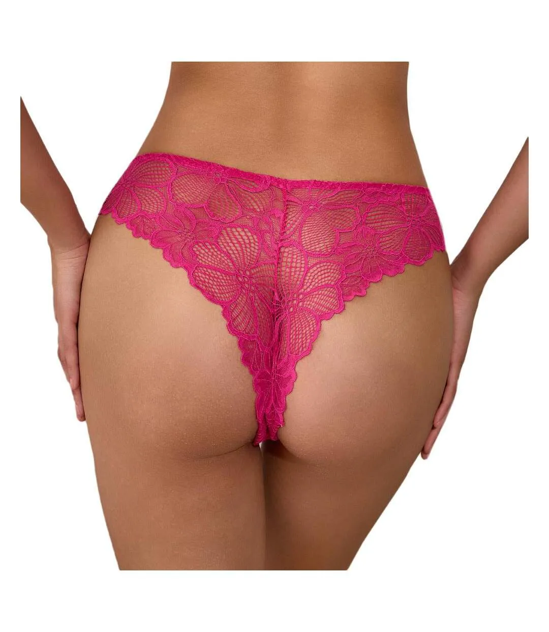Tanga rose fushia femme les petites bombes louise-2