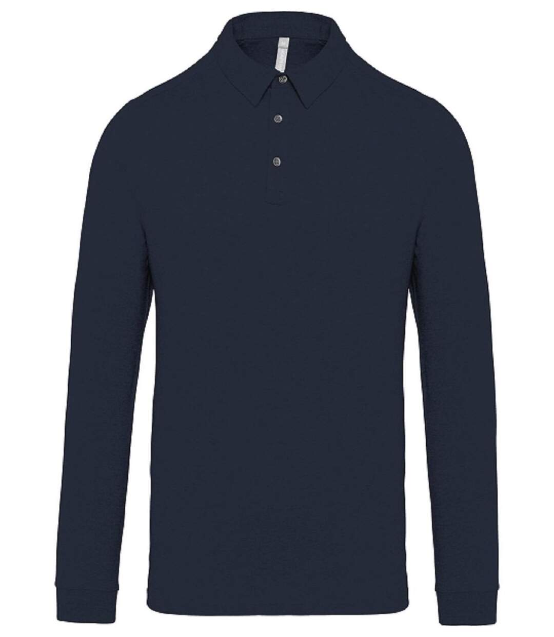 Polo jersey manches longues - Homme - K264 - bleu marine-1