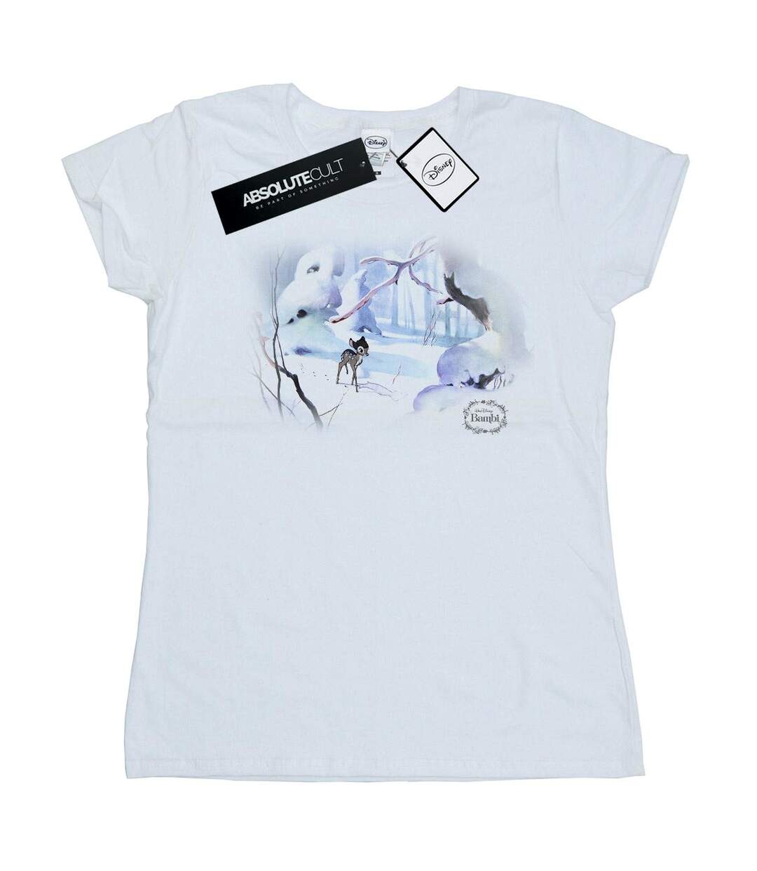 Disney T-Shirt coton Bambi Snow Femme/Femme (Blanc) - UTBI14864-1