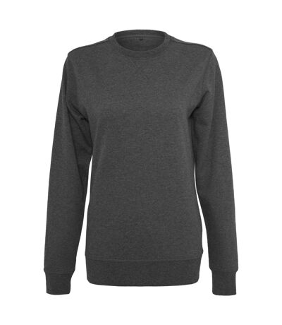 Build Your Brand Womens/Ladies Light Crewneck Sweatshirt (Charcoal)