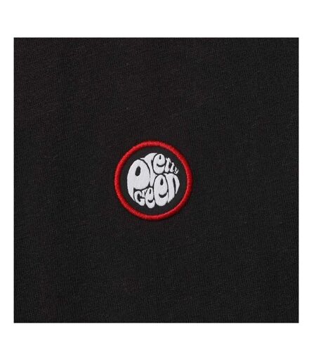 Mens Paisley Logo T-shirt Black Red Pretty Green