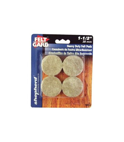 Feltgard round pads 38mm 8pk one size one colour Universal Textiles