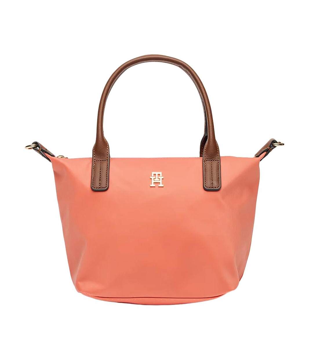 Sac à main rose/camel femme tommy hilfiger popette-1
