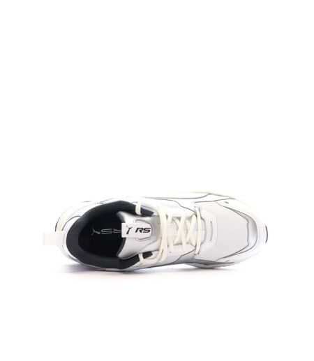 Baskets blanches mixte puma rs-trck metallic