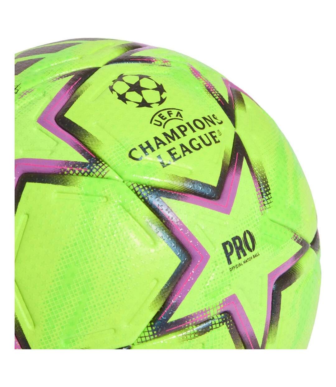 Ballon De Foot Pour Match Hiver Motif/style Ligue Des Champions De L´uefa Ucl Pro Taille 5 Jaune Fluo Violet Adidas-3