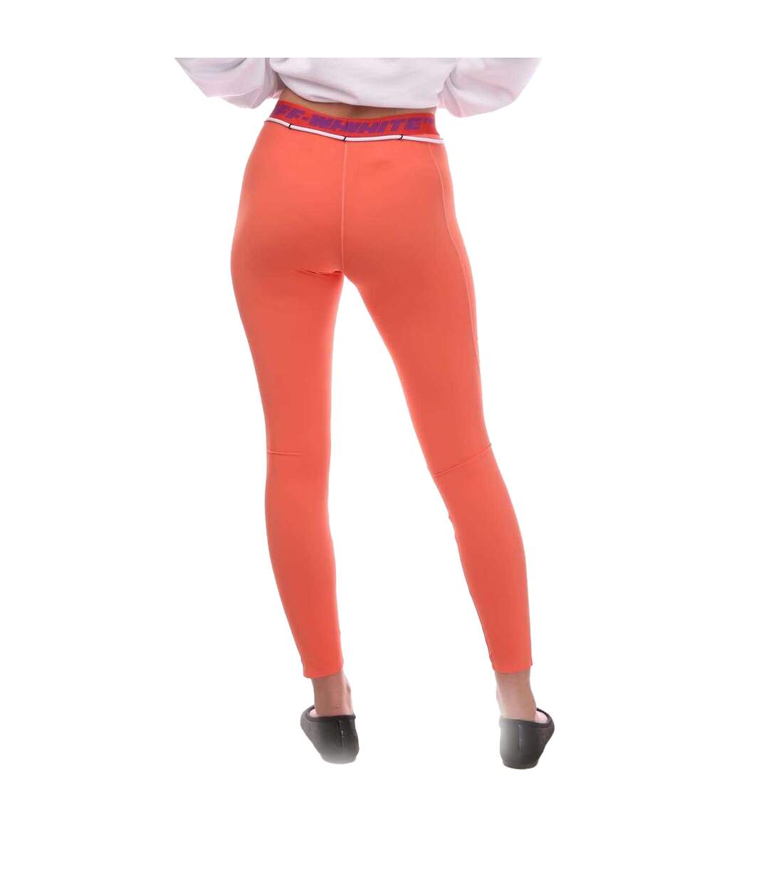 Legging Athl Femme Corail Off White-2