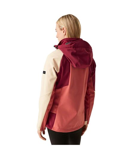 Veste Softshell Desoto Femme Rouge Foncé Rouge Clair Regatta