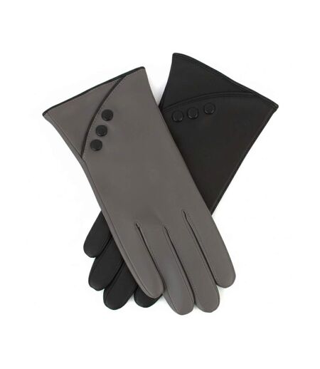 Gants Caroline Femme Gris Noir Eastern Counties Leather