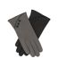 Gants Caroline Femme Gris Noir Eastern Counties Leather-1