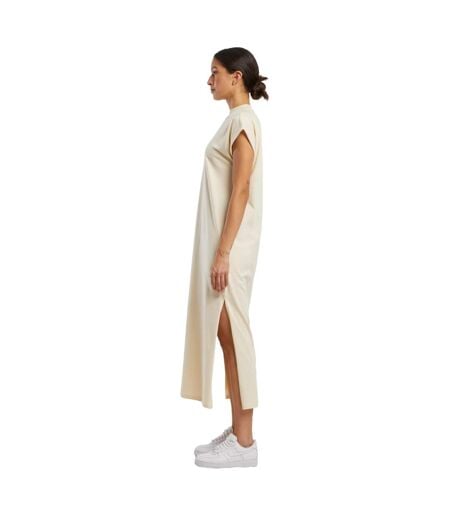 Robe Mi-longue Femme Sable Blanc Build Your Brand