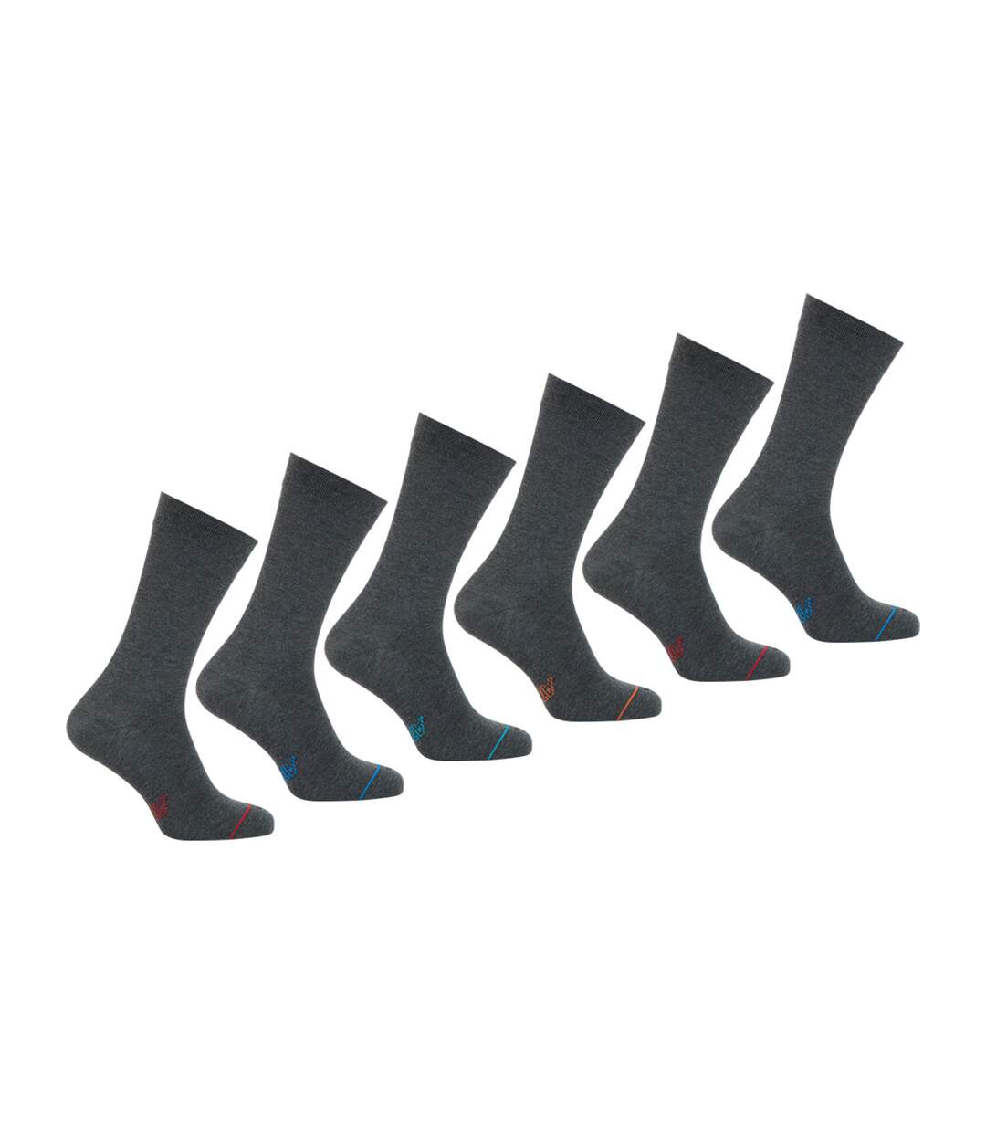 Lot de 6 paires de chaussettes mi-hautes homme Ecopack Athena-1