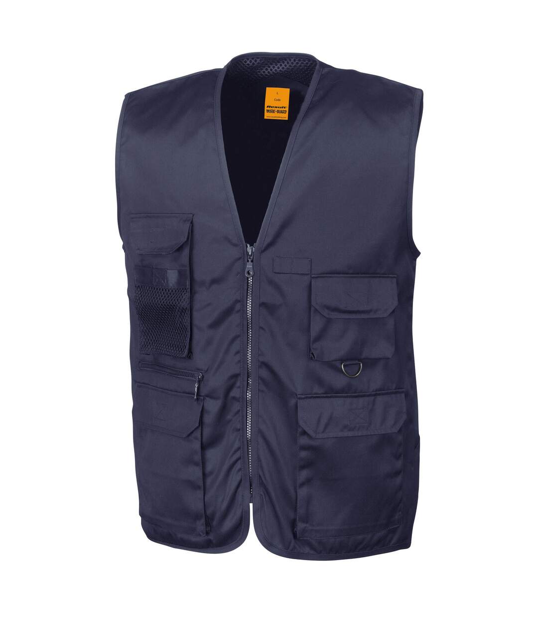 Gilet safari homme bleu nuit WORK-GUARD by Result