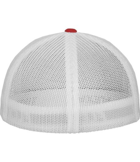 Casquette Trucker Motif/style Deux Tons Rouge Blanc Flexfit