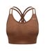 Brassière De Sport Motif/style Sans Coutures Femme Marron Chiné LA Gear-1