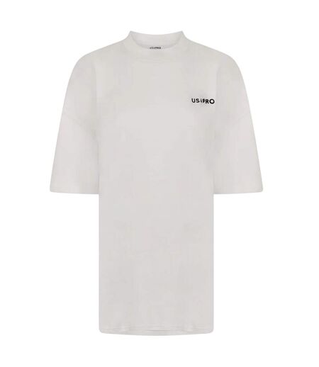 T-shirt Motif/style Logo Femme Blanc USA Pro