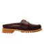 Mens Vibram Leather Moc Toe Mules Burgundy Timberland-1