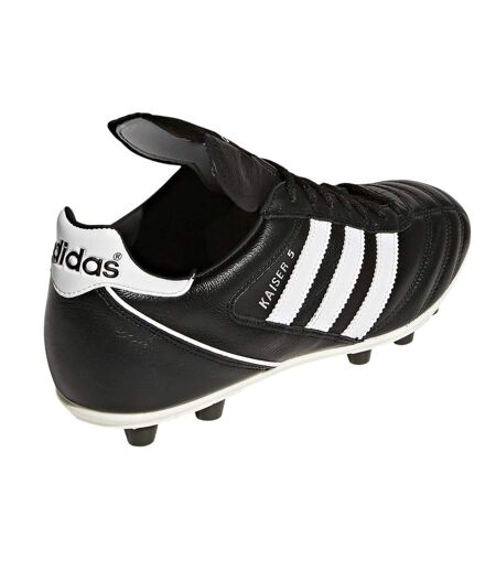 Mens Kaiser 5 Liga 3 Stripes Leather Football Boots Black White Adidas