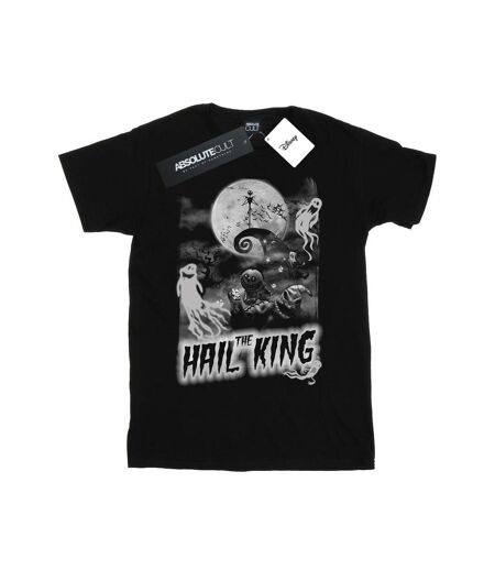 Disney Womens/Ladies Nightmare Before Christmas Hail The King Coton Boyfriend T-Shirt (Noir) - UTBI41583